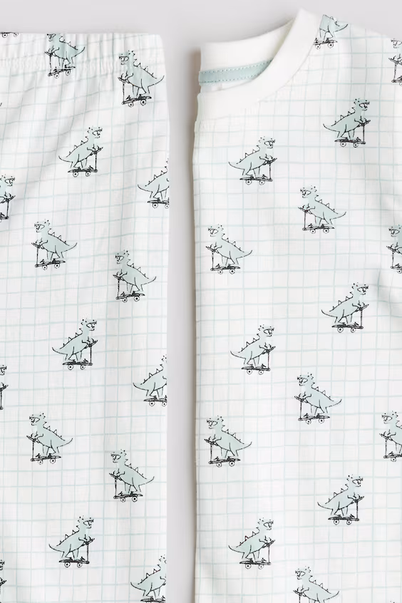 Пижама в принтованном джерси