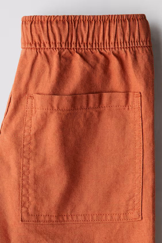 Брюки из льняной смеси