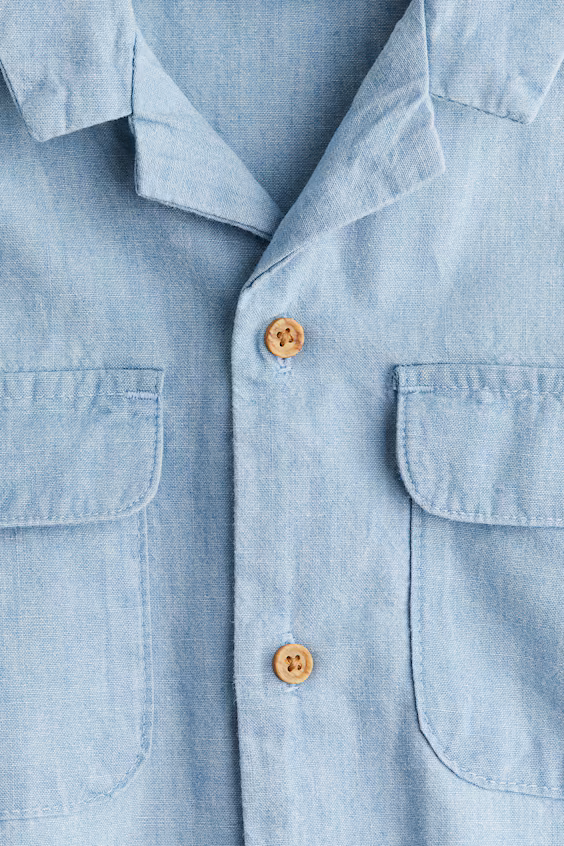 Рубашка из хлопка курортного стиля