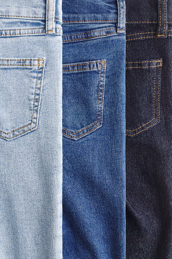 Комплект из 3 эластичных джинсов в слегка зауженном крое