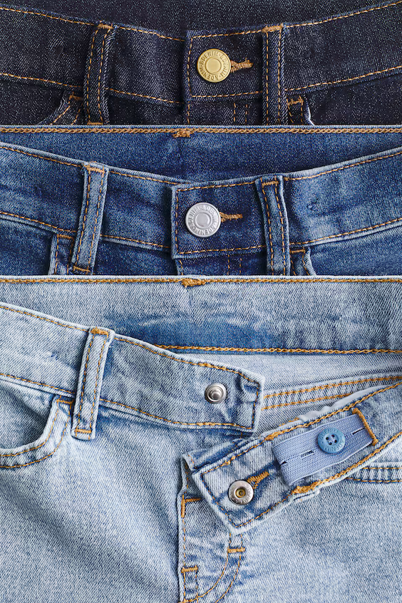 Комплект из 3 эластичных джинсов в слегка зауженном крое