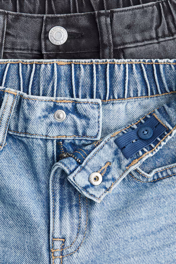 Набор из 2 штук джинсов свободного кроя с зауженной ногой