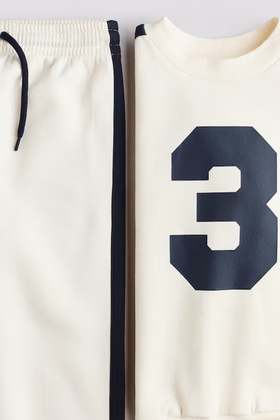 Комплект из 2 предметов из принтованного мольтона