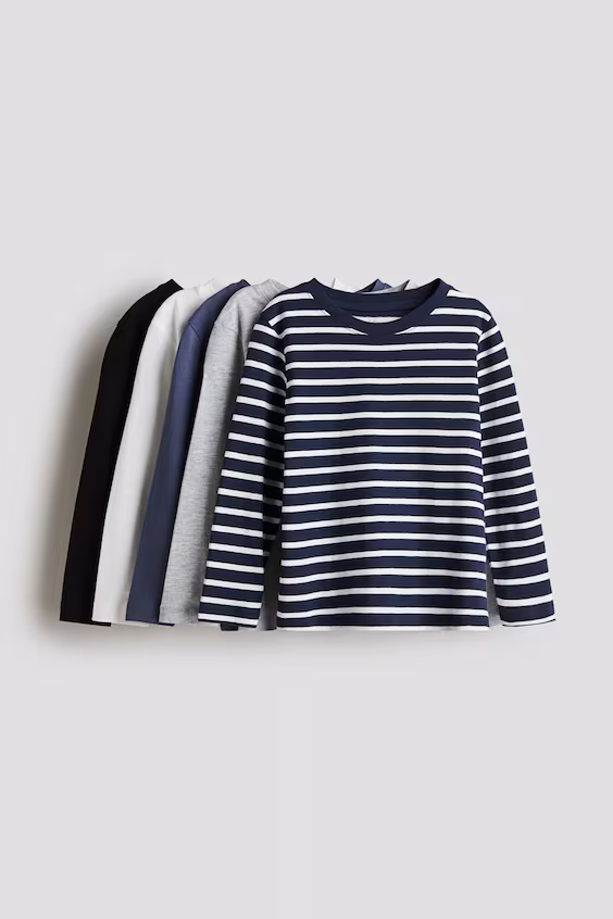 Набор из 5 свитшотов с длинными рукавами