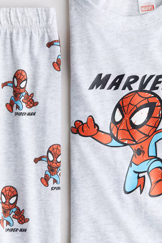 Пижама в принтованном джерси из хлопка