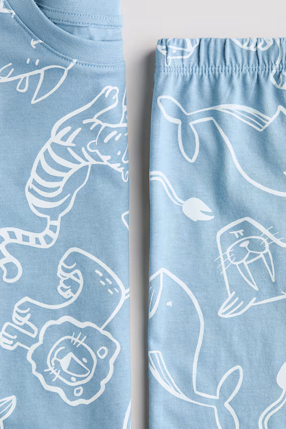 Пижама в принт из джерси