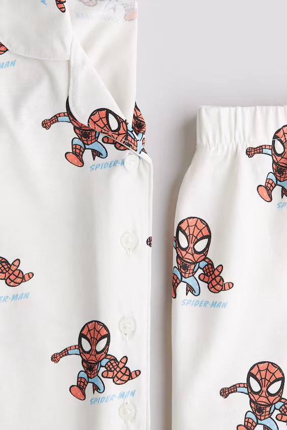 Пижама из хлопка с принтом