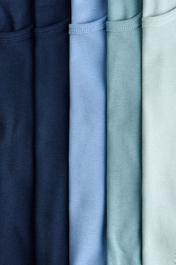 Набор из 5 топов без рукавов из хлопка