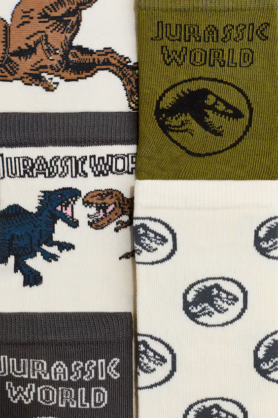 Набор из 5 пар носков с узором