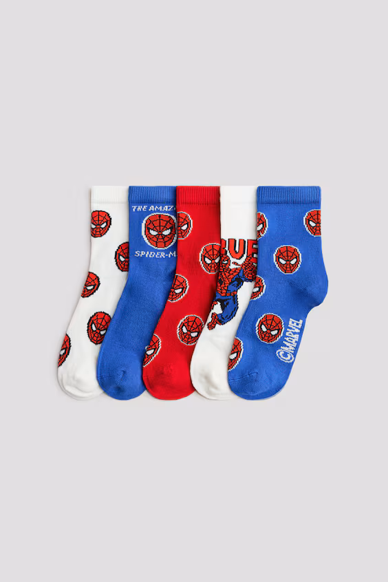 Набор из 5 пар носков с узором