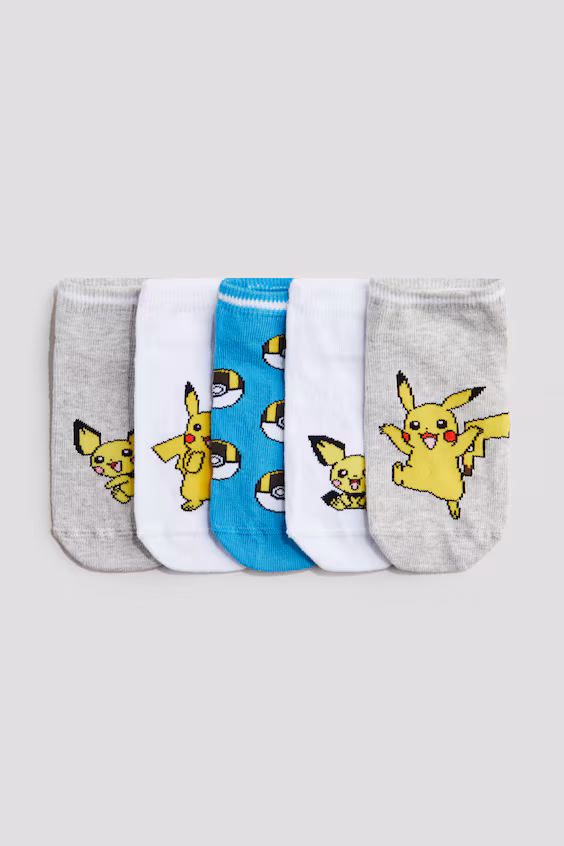 Упаковка из 5 носков с интарсией