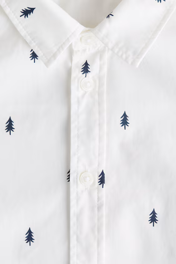 Рубашка с принтом из хлопка