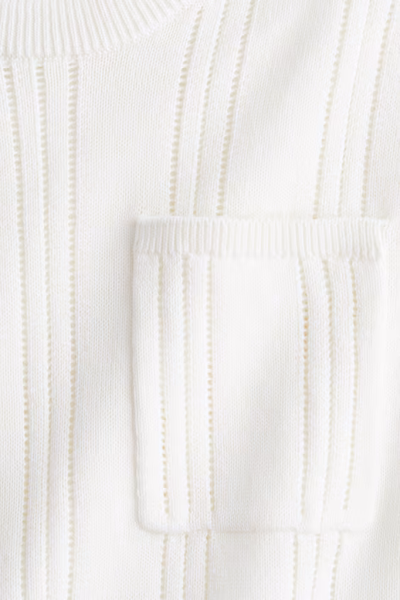 Футболка из хлопкового трикотажа с текстурой