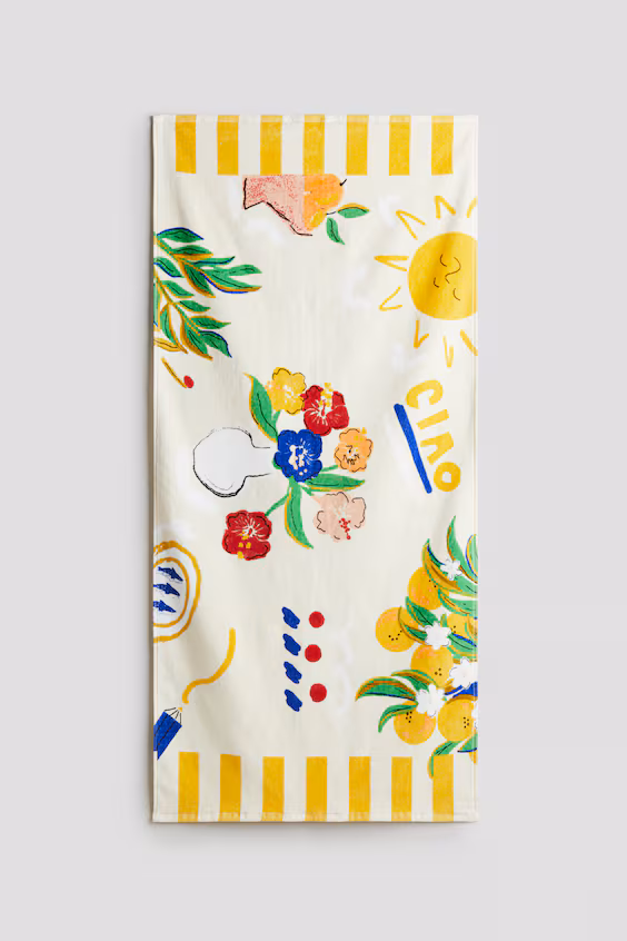 Полотенце для пляжа из турецкого хлопка с узором