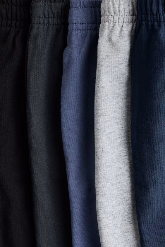 Набор из 5 шортов из хлопкового джерси