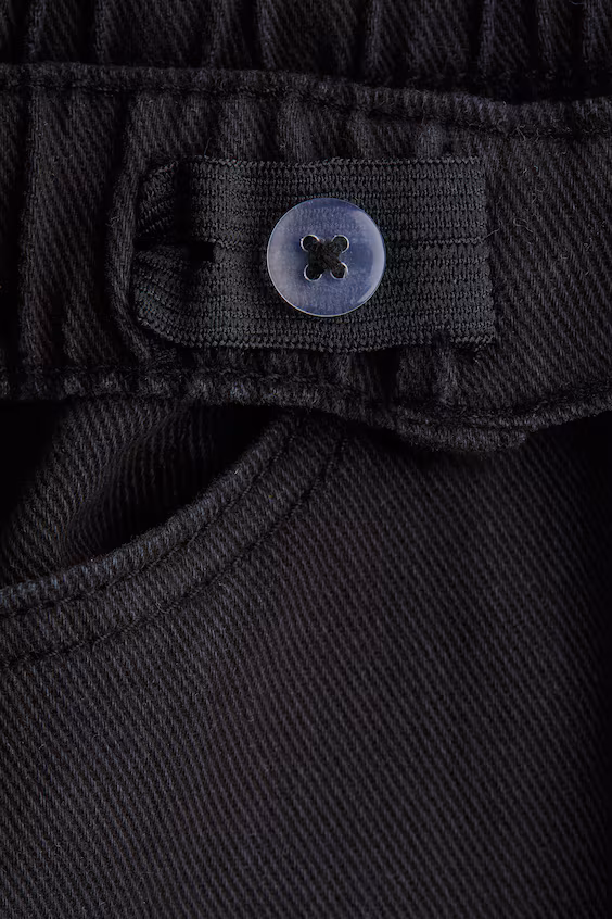 Шорты из молочного полотна h&m