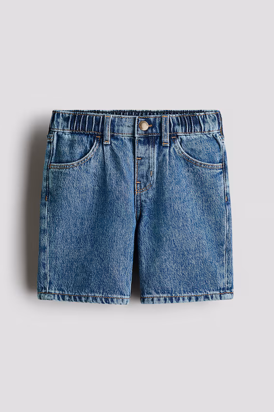 Джинсовые шорты до колена h&m