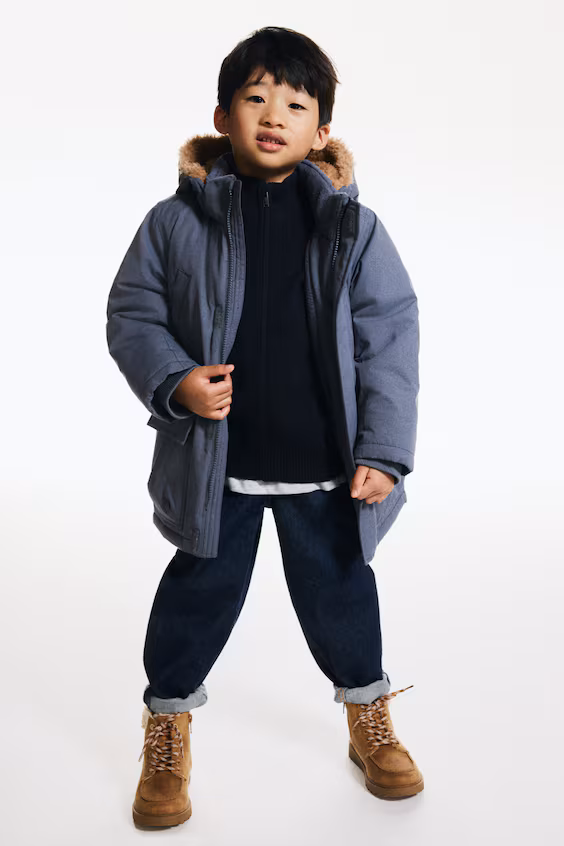 Парка с утеплителем и водоотталкивающая