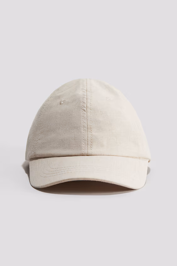 Бейсболка из смеси льна