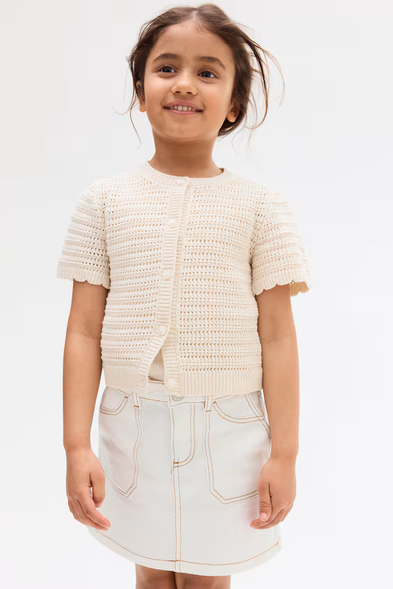 Юбка из хлопкового саржевого полотна