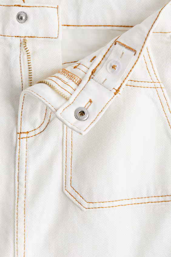 Юбка из хлопкового саржевого полотна