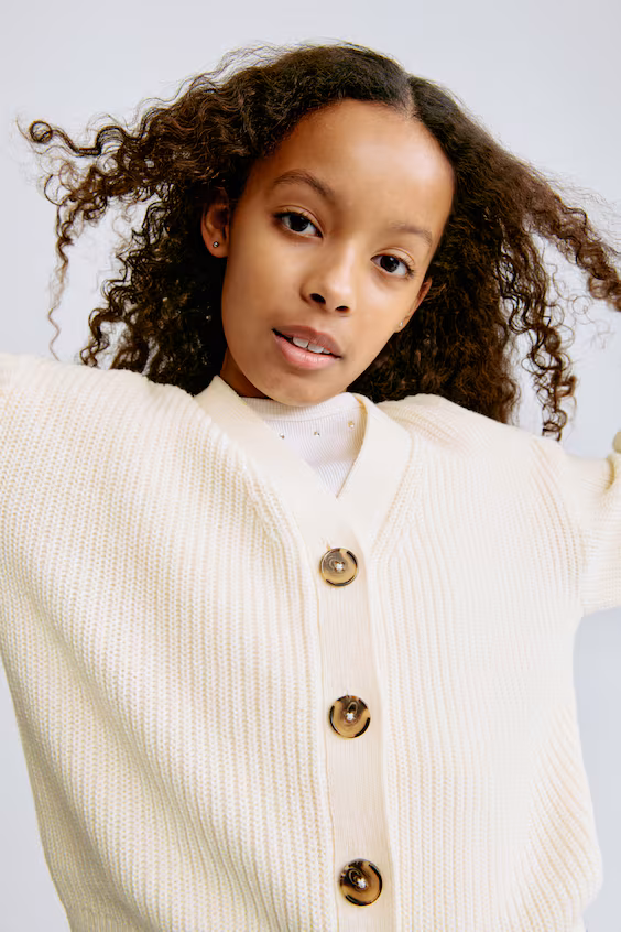 Кардиган в рубчик