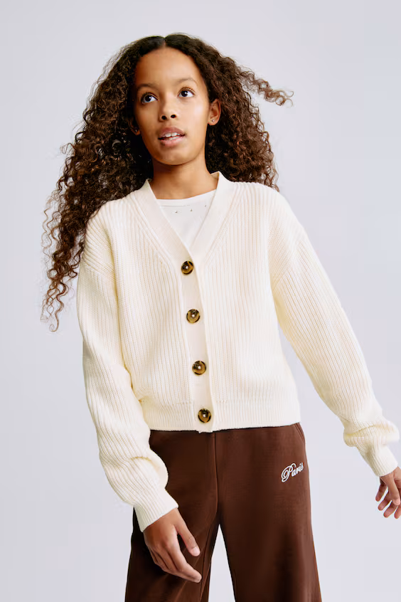 Кардиган в рубчик