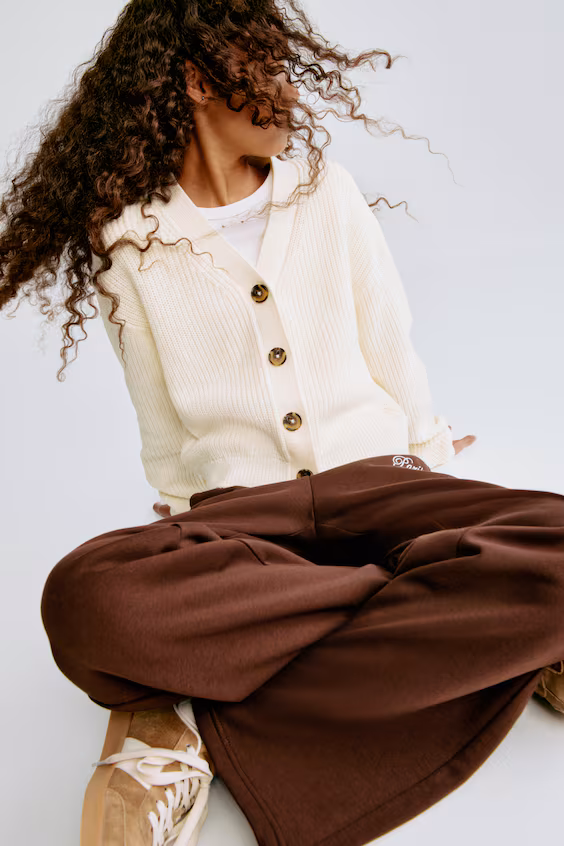 Кардиган в рубчик