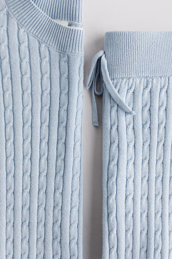 Комплект из 2 предметов из вязаного полотна