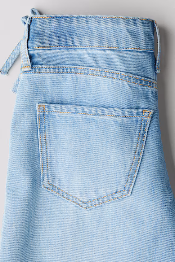 Джинсы широкие брюки