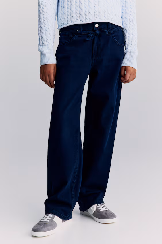 Джинсы свободного кроя с низкой посадкой