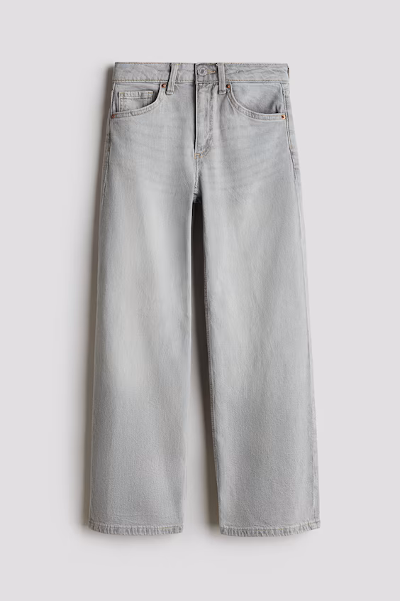 Джинсы с широкими штанинами