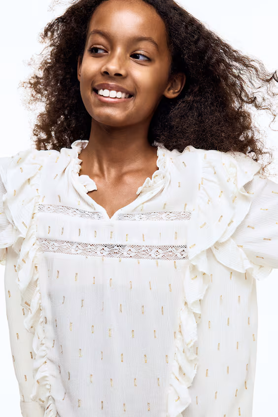 Блузка с оборками h&m