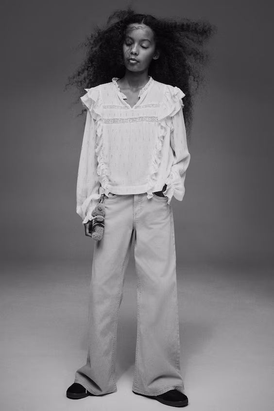 Блузка с оборками h&m