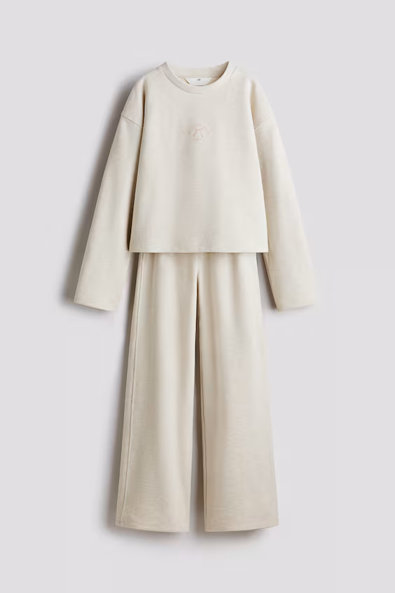 Набор из 2-х предметов из рубчикового джерси