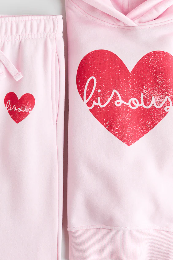 Набор из 2 предметов из мольтона с принтом