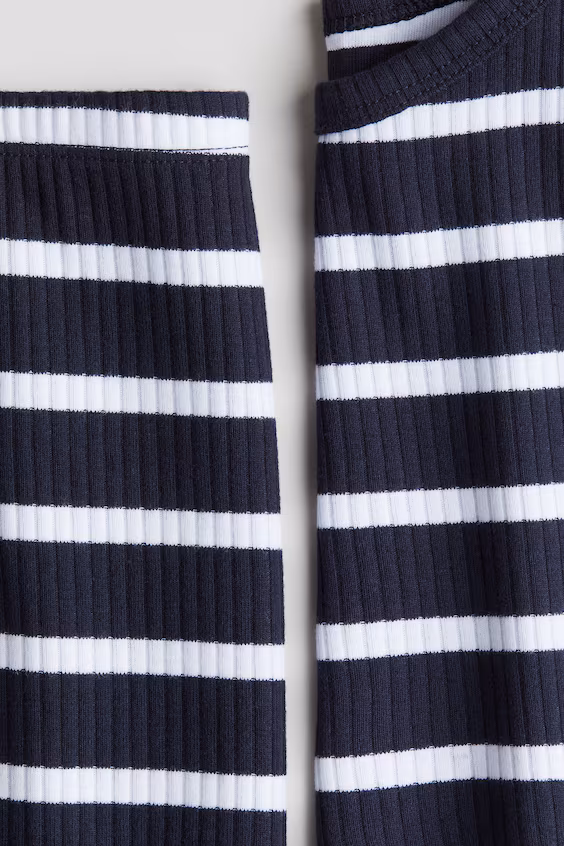 Комплект из 2-х рубчатых изделий из хлопка