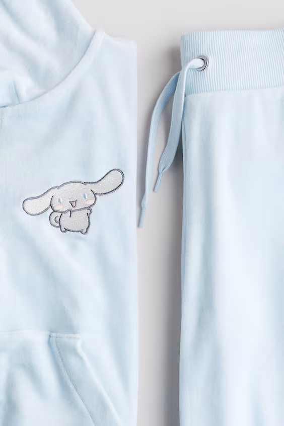 Комплект из 2 предметов из вельвета с узором