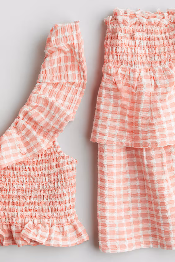 Комплект из 2 предметов из хлопка с оборками