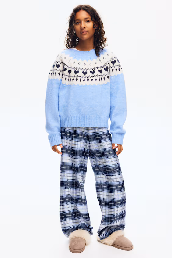 Брюки пижамные из хлопка