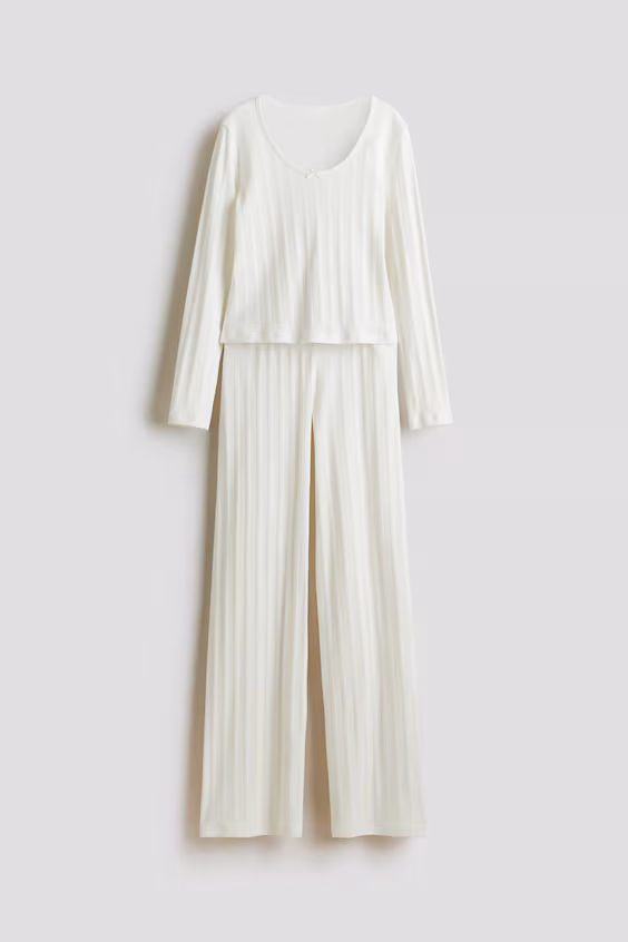 Пижама из хлопкового пуанта