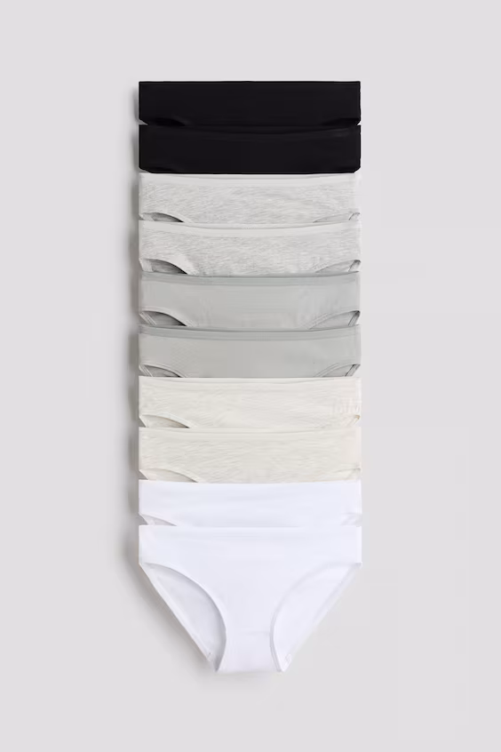 Набор из 10 трусиков из хлопка
