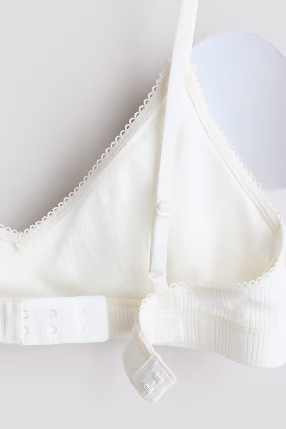 Короткий топ с подкладкой из хлопкового вязаного полотна