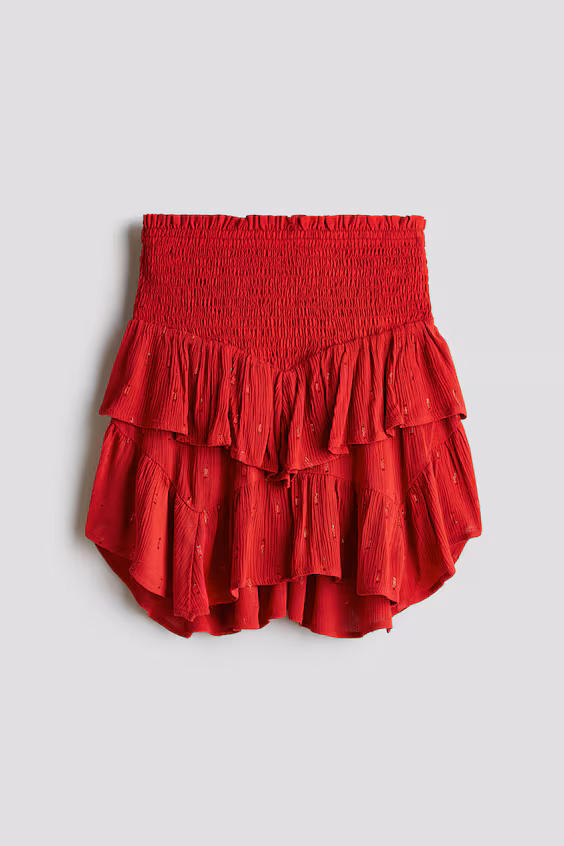 Юбка с оборками-смокинг