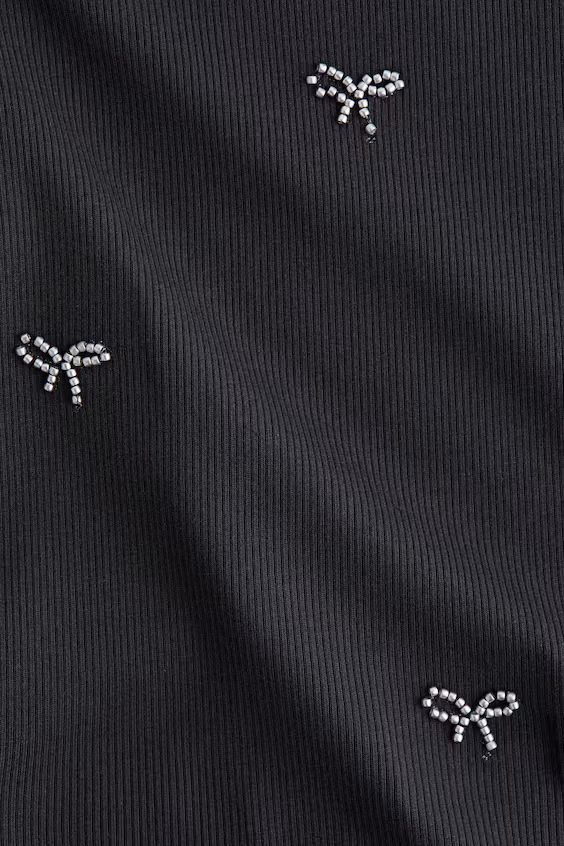 Украшенный хлопковый топ