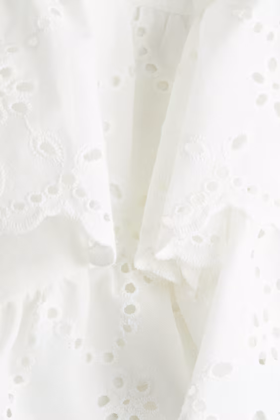 Юбка из хлопка с английской вышивкой