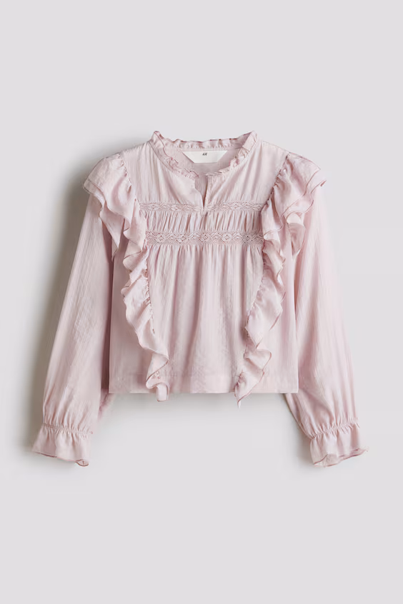 Блуза с оборками