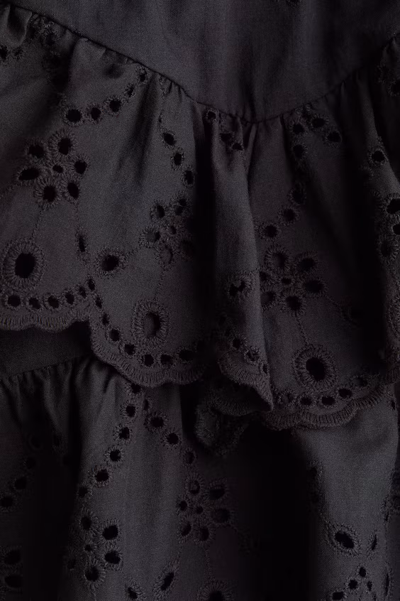 Юбка из хлопка с английской вышивкой