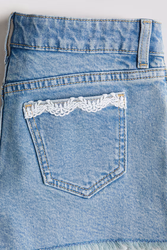 Джинсовые шорты из хлопка