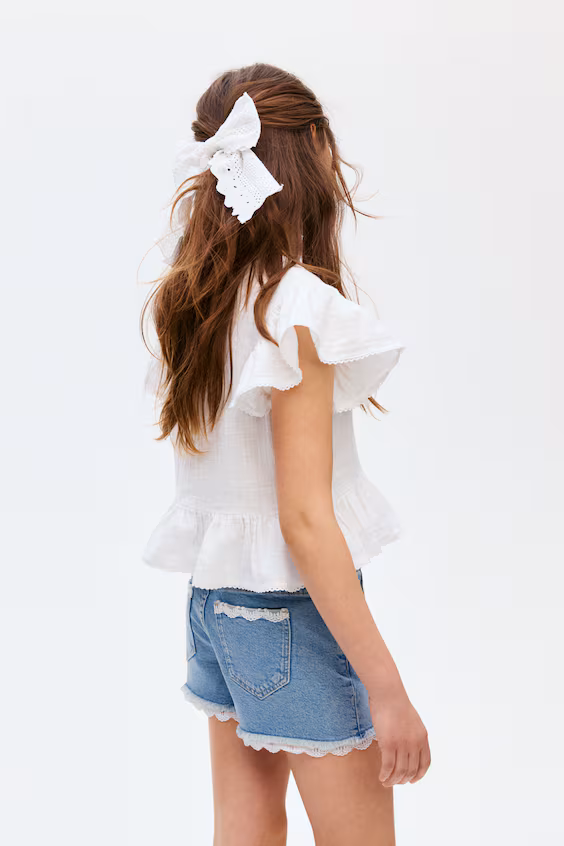 Джинсовые шорты из хлопка